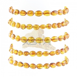 Olive amber bracelet cognac color